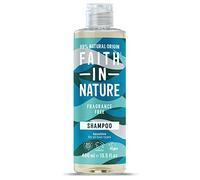 Faith In Nature Natural Fragrance Free Shampoo, Sensitive, Vegan & Cruelty Free, No SLS or Parabens, for All Hair Types, 400ml