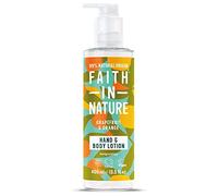 Faith In Nature Natural Grapefruit and Orange Hand and Body Lotion, Energising, Vegan and Cruelty Free, No SLS or Parabens, 400 ml