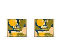 Faith In Nature Natural Grapefruit Hand Soap Bar, Invigorating, Vegan & Cruelty Free, No SLS or Parabens, 100g (Pack of 2)