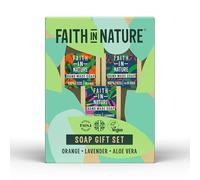 Faith In Nature Natural Handmade Soap Gift Set, Vegan and Cruelty Free, No SLS or Parabens, 3 x 100g
