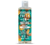 Faith In Nature Natural Jojoba Shampoo, Smoothing, Vegan and Cruelty Free, No SLS or Parabens, for Normal to Dry Hair, 400 ml