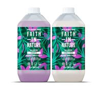 Faith In Nature Natural Lavender & Geranium Shampoo and Conditioner Set, Nourishing, Vegan & Cruelty Free, No SLS or Parabens, For Normal to Dry Hair, 2 x 5L Pack