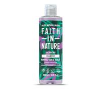 Faith In Nature Natural Lavender & Geranium Shampoo, Balancing for Normal Hair & Scalp, Vegan & Cruelty Free, No SLS, Silcones or Parabens, 400ml