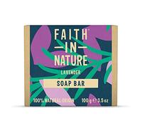 Faith In Nature Natural Lavender Hand Soap Bar, Relaxing, Vegan & Cruelty Free, No SLS or Parabens, 100g