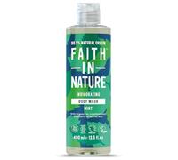 Faith In Nature Natural Mint Body Wash, Invigorating Shower Gel, Vegan & Cruelty Free, No SLS or Parabens, 400m