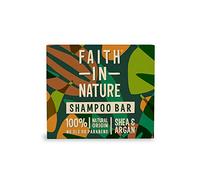 Faith In Nature Natural Shea and Argan Shampoo Bar, Nourishing, Vegan and Cruelty Free, No SLS or Parabens, For Dry to Very Dry Hair, 85 g