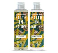 Faith In Nature Natural Shea & Argan Shampoo and Conditioner Set, Nourishing, Vegan & Cruelty Free, No SLS or Parabens, For Very Dry to Dry Hair, 2 x 400ml Pack