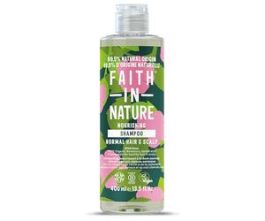 Faith In Nature Natural Wild Rose Shampoo, Balancing, Vegan and Free from Animal Testing, No SLS or Parabens, for All Hair Types, 400 ml