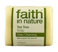Faith in Nature Tea Tree Pure Vegetable Soap 100g-4 Pack