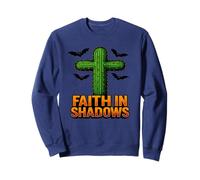 Faith in Shadows Cactus Cross Desert Art Design Sweatshirt