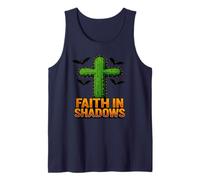Faith in Shadows Cactus Cross Desert Art Design Tank Top