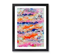 Faith In The River Abstract Framed Wall Art Print A2 Black