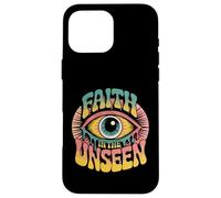 Faith In The Unseen Retro Psychedelic Case for iPhone 16 Pro Max