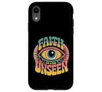 Faith In The Unseen Retro Psychedelic Case for iPhone XR
