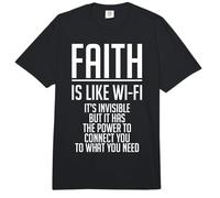 Faith is Like Wi-Fi Faith Christian Faith is Like WiFi Comfort Colors Adult Heavyweight T-Shirt