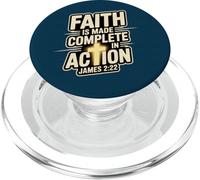 Faith Is Made Complete in Action James 2:22 Cross of Christ PopSockets PopGrip for MagSafe