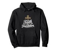 Faith is my Foundation christian script cross Pullover Hoodie