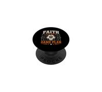 Faith Is My Game Plan Soccer Bible Verse Faith PopSockets Adhesive PopGrip