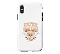 Faith Is My Home Field Advantage Baseball Bible Verse Faith Case for iPhone X/XS