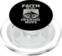 Faith Is My Opening Move Chessboard Christian Chess Player PopSockets PopGrip for MagSafe