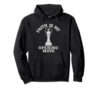 Faith Is My Opening Move Christian Chess Player Pullover Hoodie