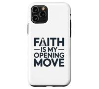 Faith Is My Opening Move Minimalist Christian Chess Player Case for iPhone 11 Pro