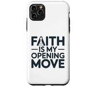 Faith Is My Opening Move Minimalist Christian Chess Player Case for iPhone 11 Pro Max