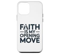 Faith Is My Opening Move Minimalist Christian Chess Player Case for iPhone 12 mini