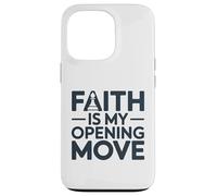 Faith Is My Opening Move Minimalist Christian Chess Player Case for iPhone 13 Pro