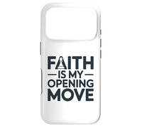 Faith Is My Opening Move Minimalist Christian Chess Player Case for iPhone 17 Pro