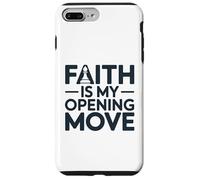 Faith Is My Opening Move Minimalist Christian Chess Player Case for iPhone 7 Plus/8 Plus