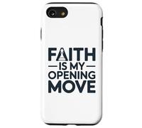 Faith Is My Opening Move Minimalist Christian Chess Player Case for iPhone SE (2020) / 7/8