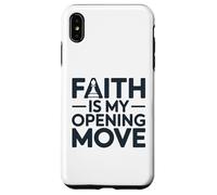 Faith Is My Opening Move Minimalist Christian Chess Player Case for iPhone XS Max