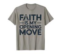 Faith is My Opening Move Minimalist Christian Chess Player T-Shirt