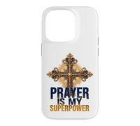 Faith is My Superpower Ornate Cross Case for iPhone 14 Pro