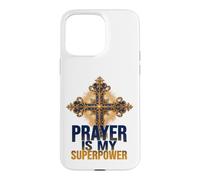 Faith is My Superpower Ornate Cross Case for iPhone 15 Pro Max