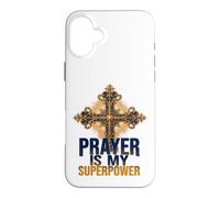 Faith is My Superpower Ornate Cross Case for iPhone 16 Plus