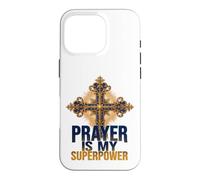 Faith is My Superpower Ornate Cross Case for iPhone 16 Pro