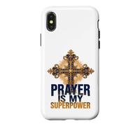 Faith is My Superpower Ornate Cross Case for iPhone X/XS