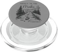 Faith it 'Till You Make it 2 Cor 5:7 Christian Faith Camping PopSockets PopGrip for MagSafe