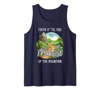 Faith it 'Till You Make it Up The Mountain 2 Cor 5:7 Camping Tank Top