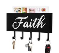 Faith Key Holder for Wal PU Leather Key Hooks Decorative Door Hanger Organizer