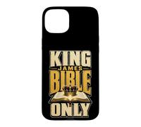 Faith KJV King James Bible Only Crown Scripture Case for iPhone 15 Plus