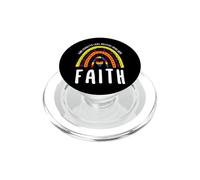 Faith LGBT Gay Pride Boho Rainbow PopSockets PopGrip for MagSafe