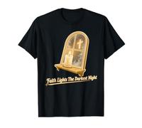 Faith Lights The Darkest Night Christian Value Graphic T-Shirt