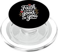 Faith Looks Good On You Christian Inspirational PopSockets PopGrip for MagSafe