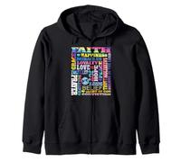 Faith Love Peace Joy Blessing Salvation Prayer Belief Hope Zip Hoodie