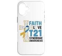 Faith Love T21 Support Acceptance Compassion Case for iPhone 16 Plus