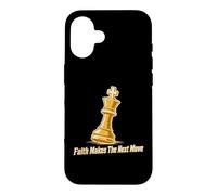 Faith Makes The Next Move Chess Strategy Case for iPhone 16