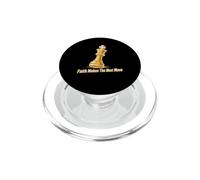 Faith Makes The Next Move Chess Strategy PopSockets PopGrip for MagSafe
